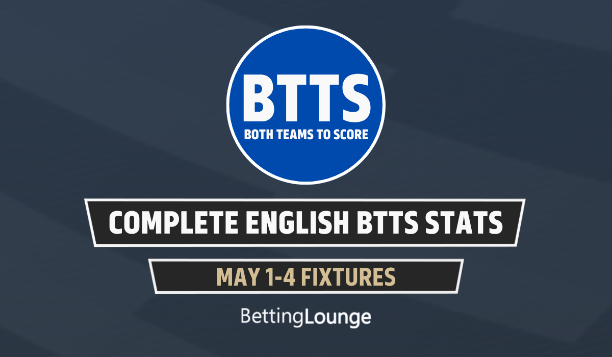 May 1-4: English Leagues Complete BTTS Stats