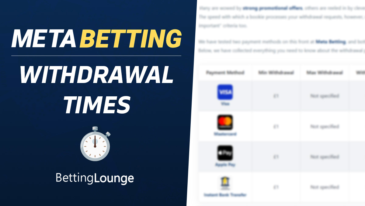 Meta Betting withdrawal times