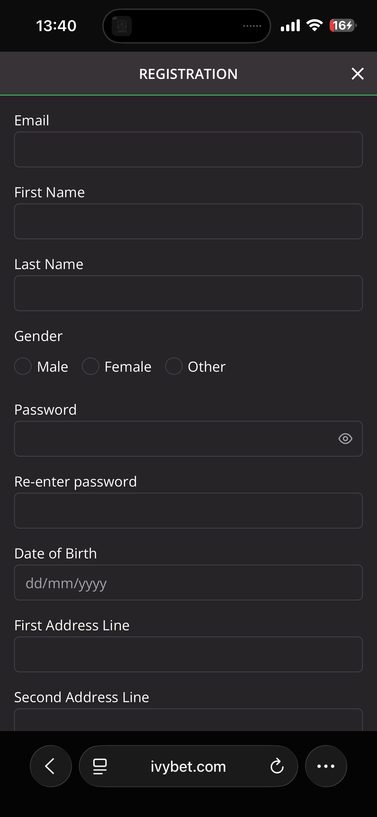 Ivy Bet Sign Up 2