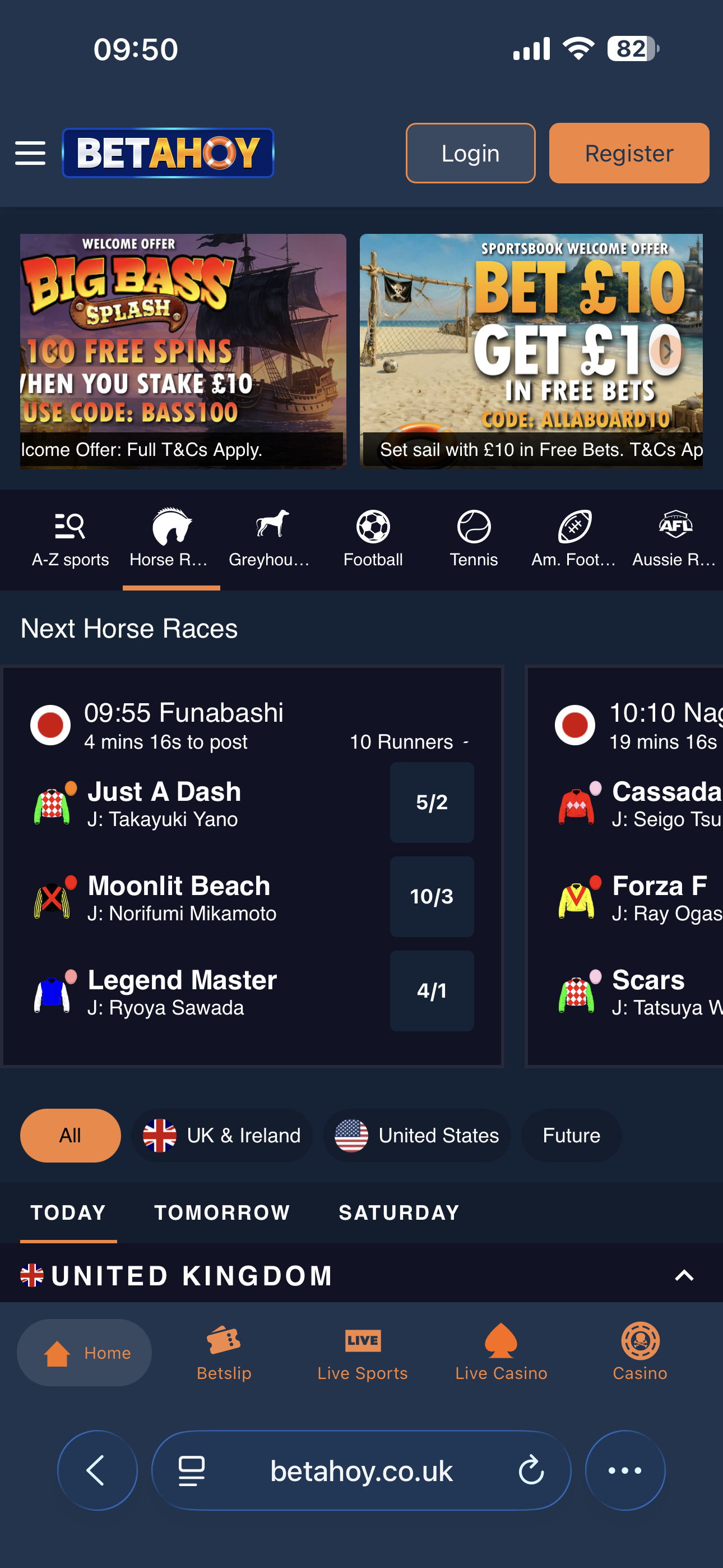 BetAhoy Sign Up 1
