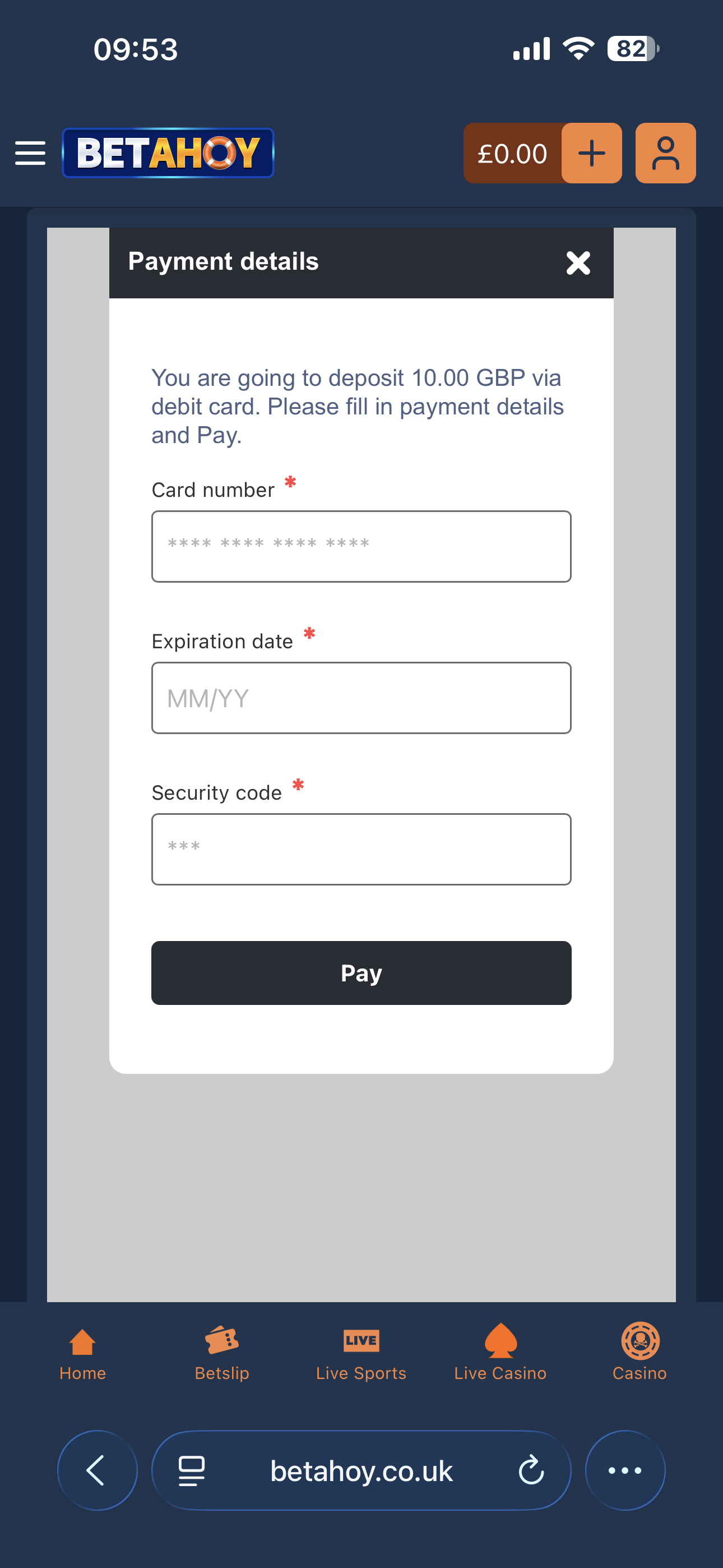 BetAhoy Deposit 3