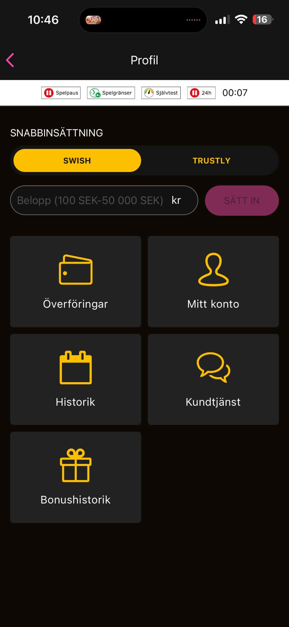 Uttag - GoGoCasino