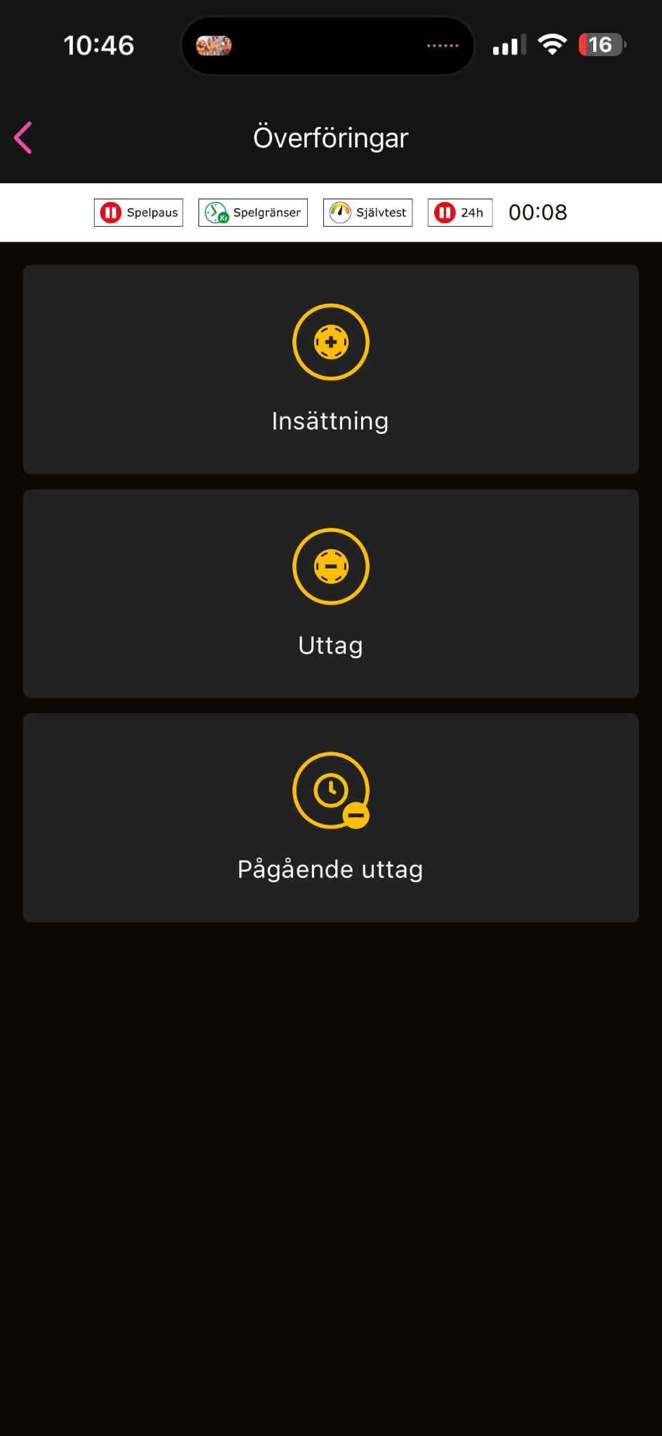 Uttag - GoGoCasino