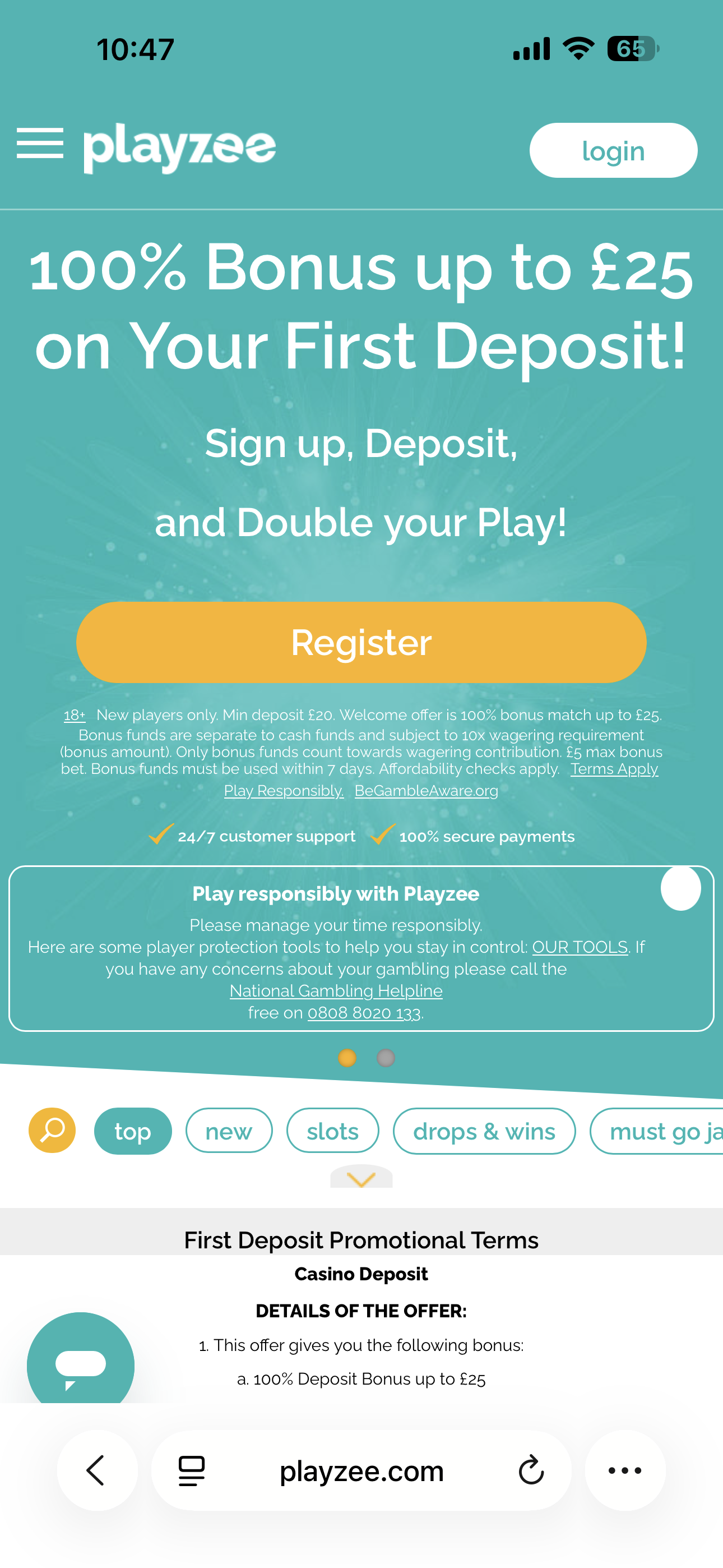 Playzee Sign Up 