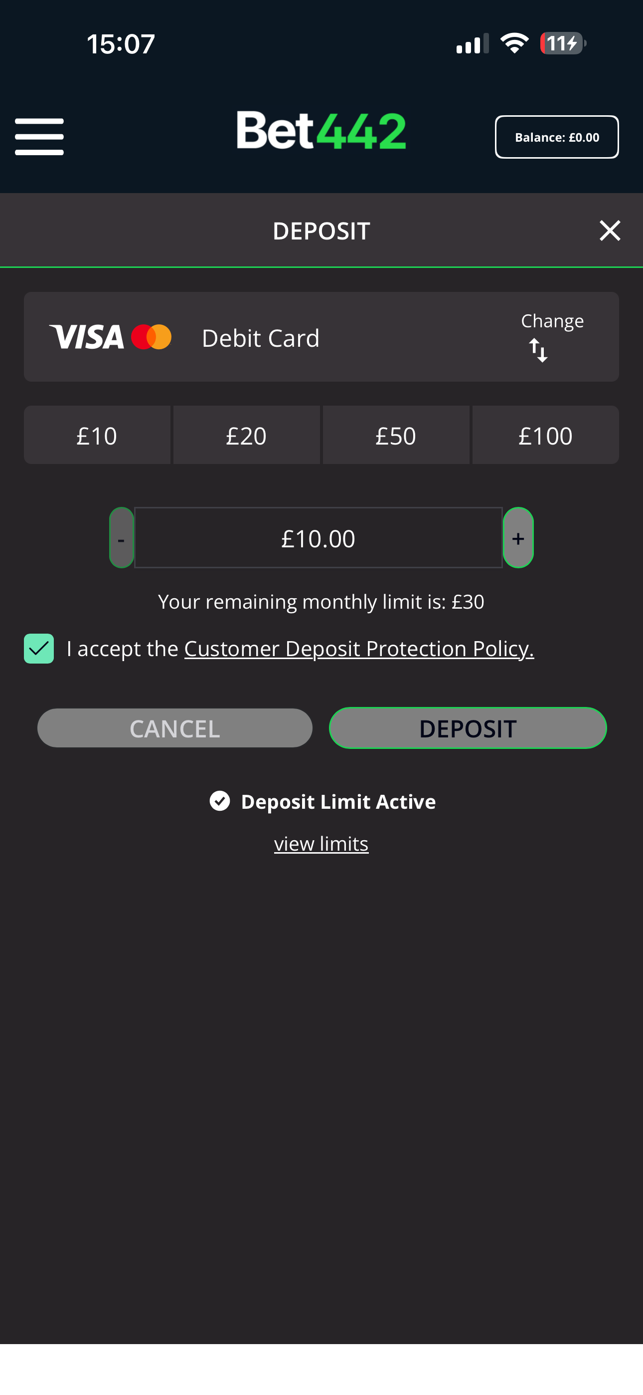 Bet442 Deposit 2