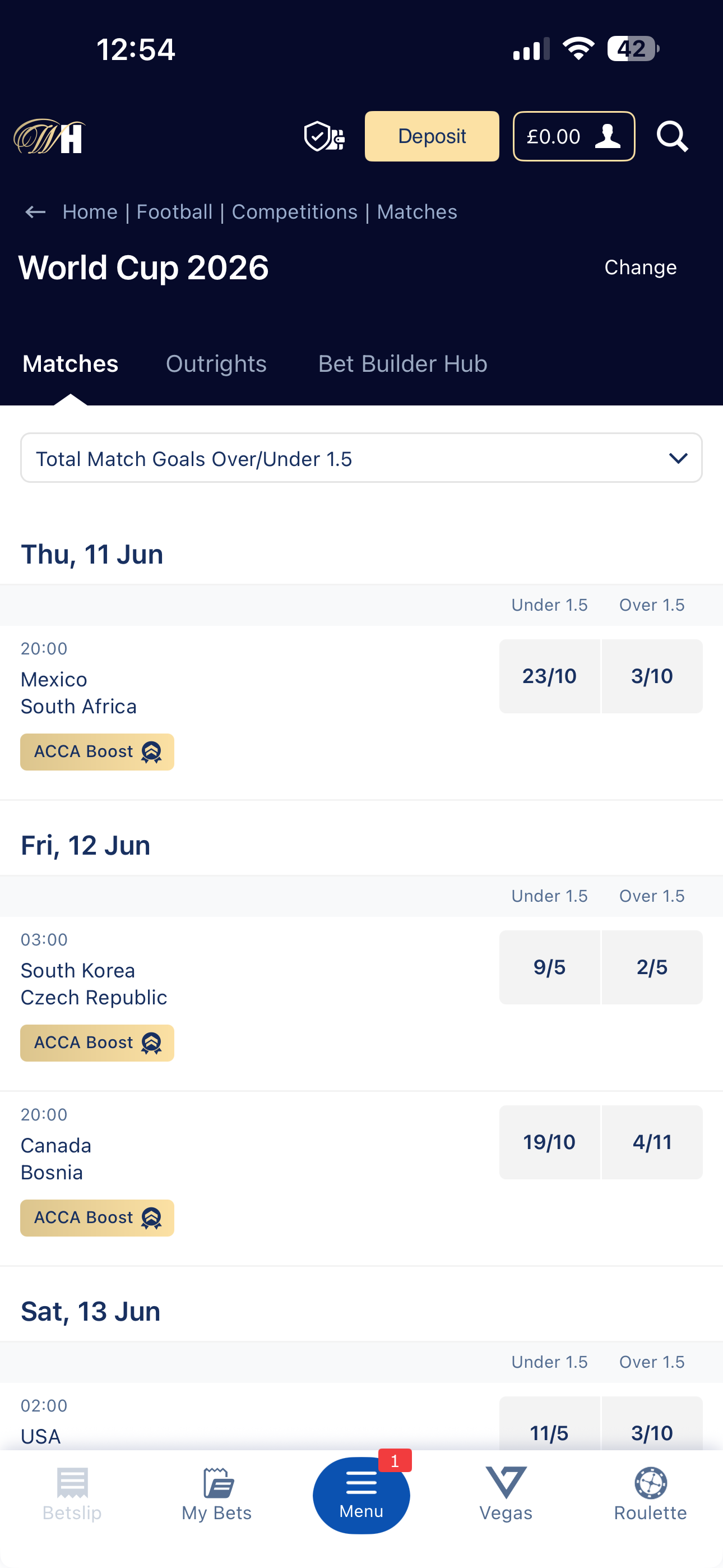 William Hill World Cup