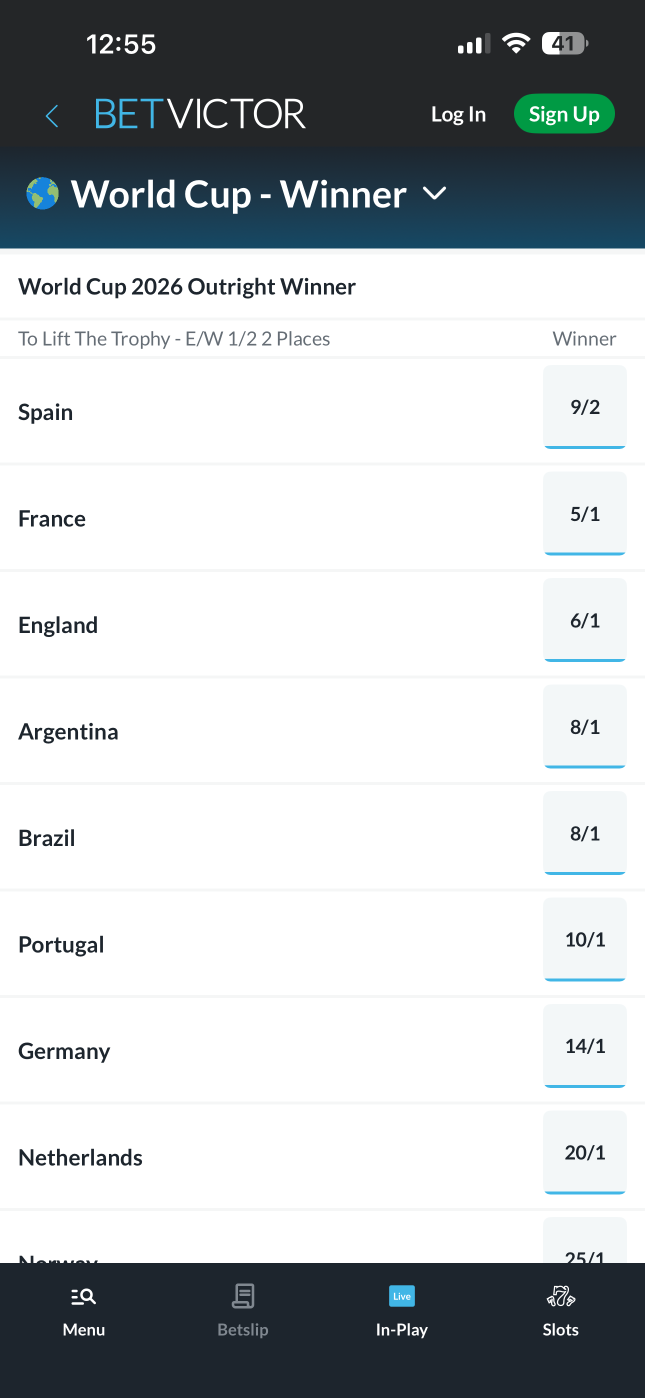 BetVictor World Cup
