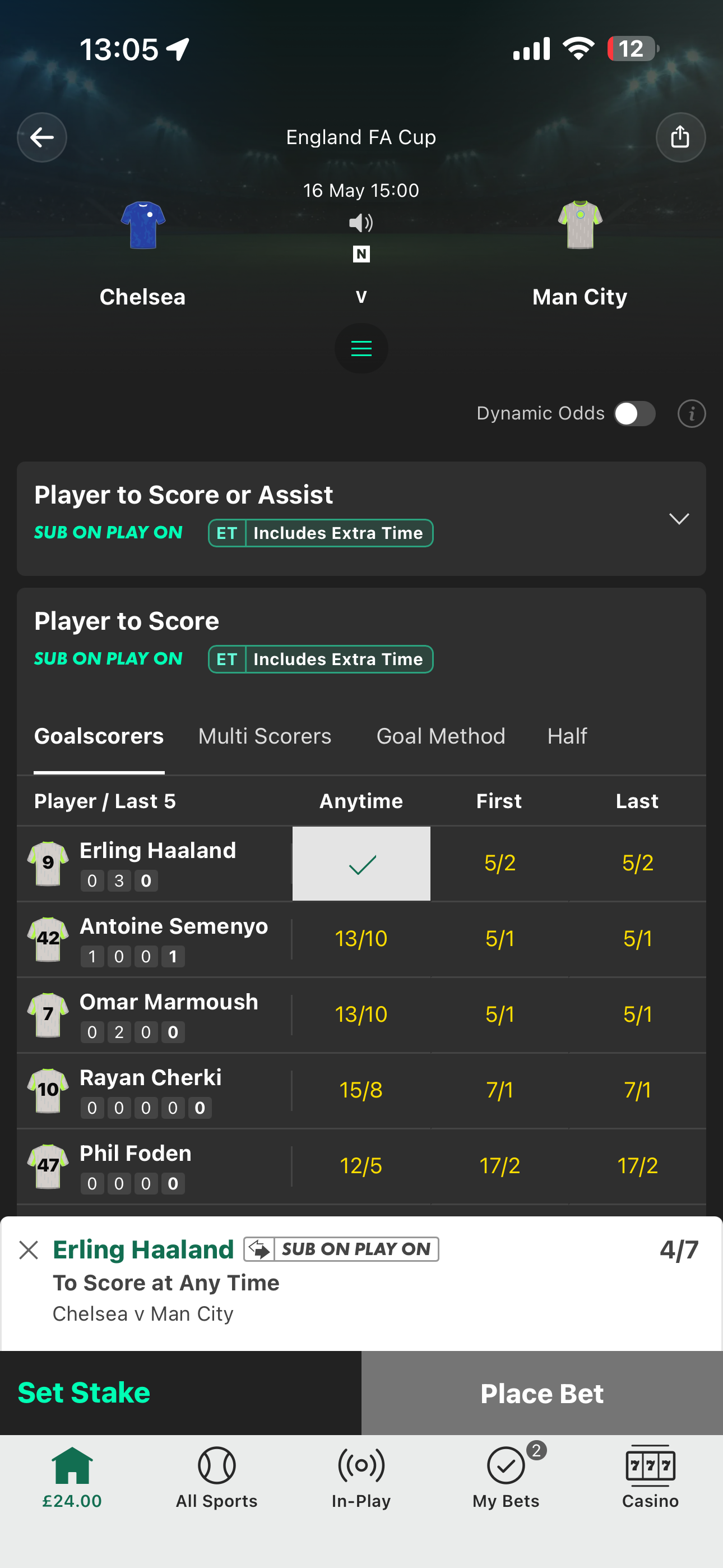 Bet365 Extra Time Payouts