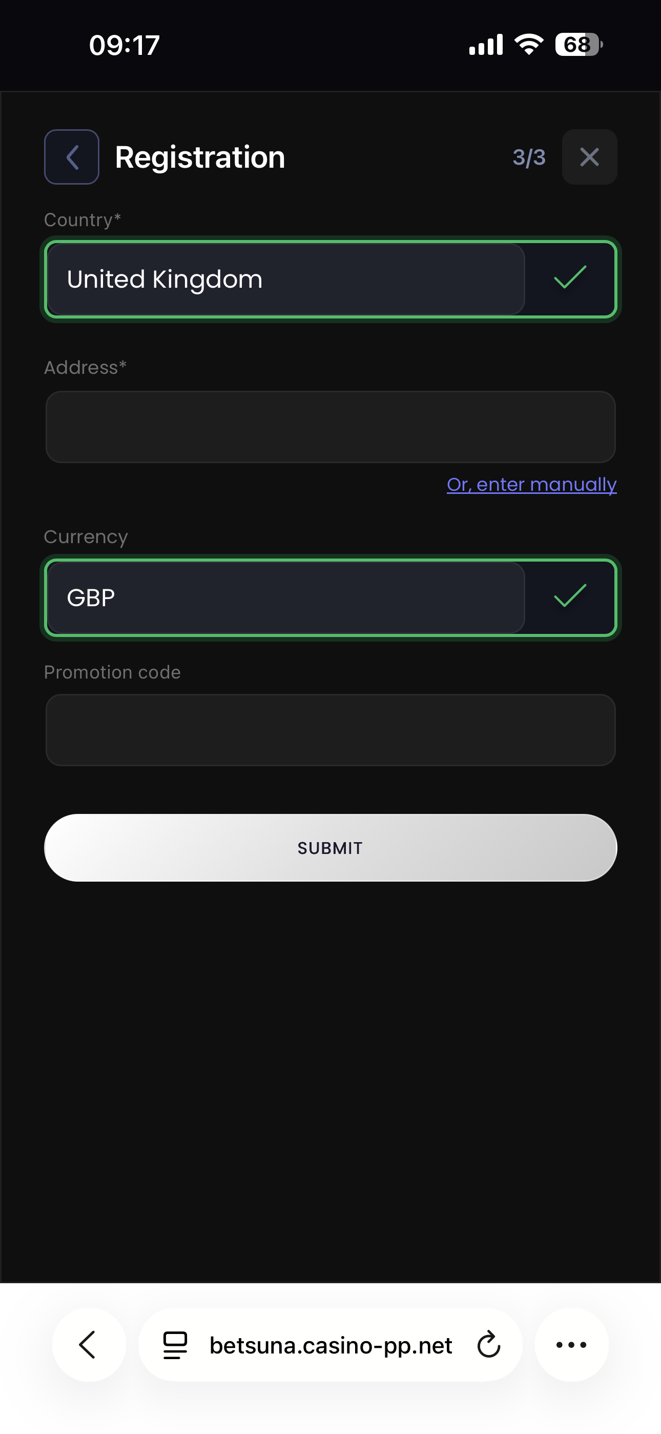 Betsuna Sign Up 4