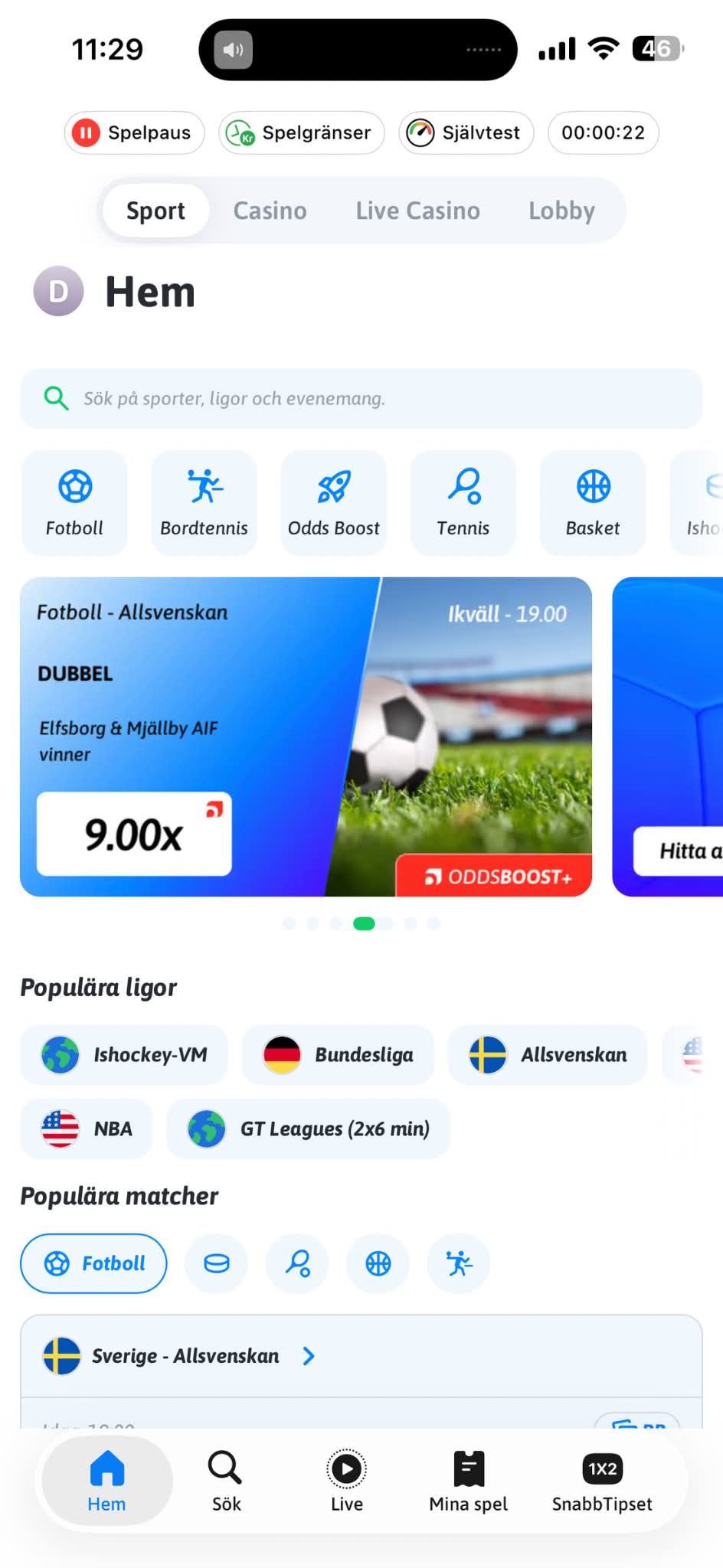Uttag - Snabbare