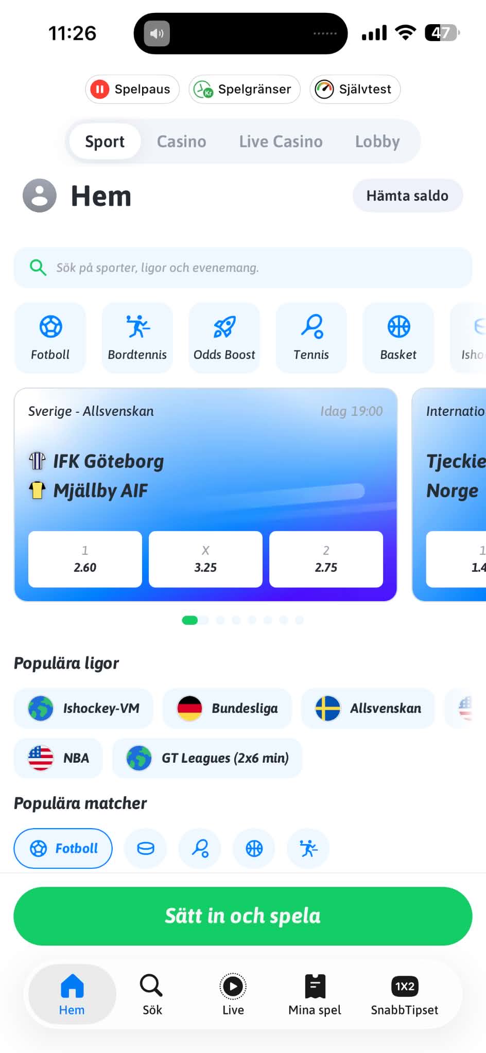 Registrering - Snabbare