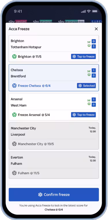 Acca freeze SKY Bet