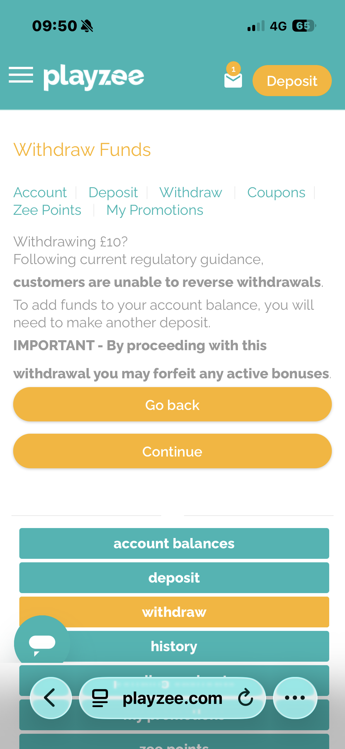 Playzee Withdrawal 4