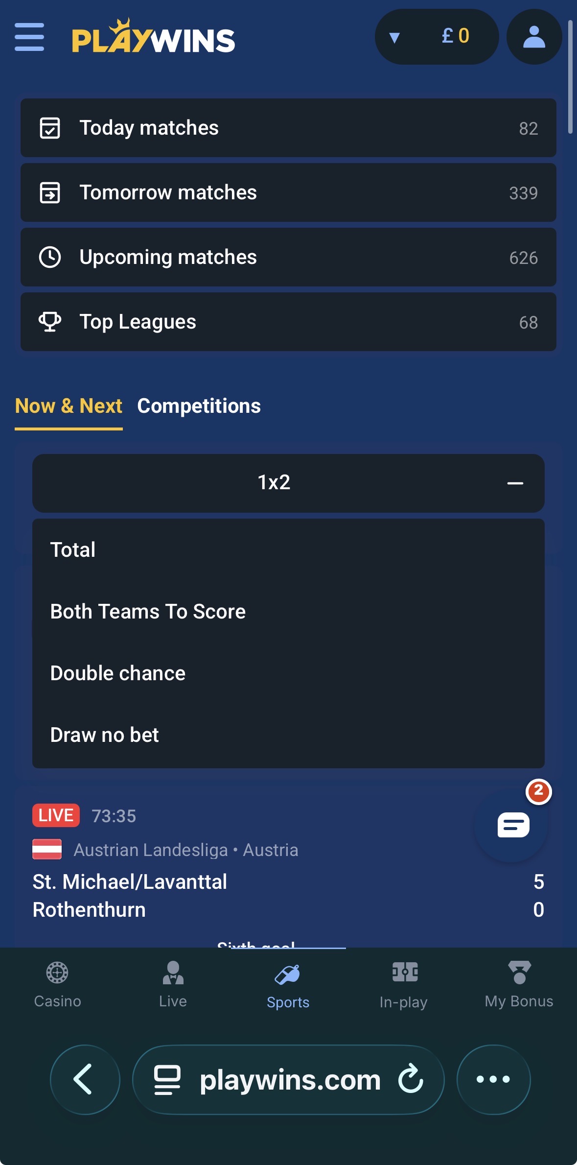 PlayWins Sportsbook 1