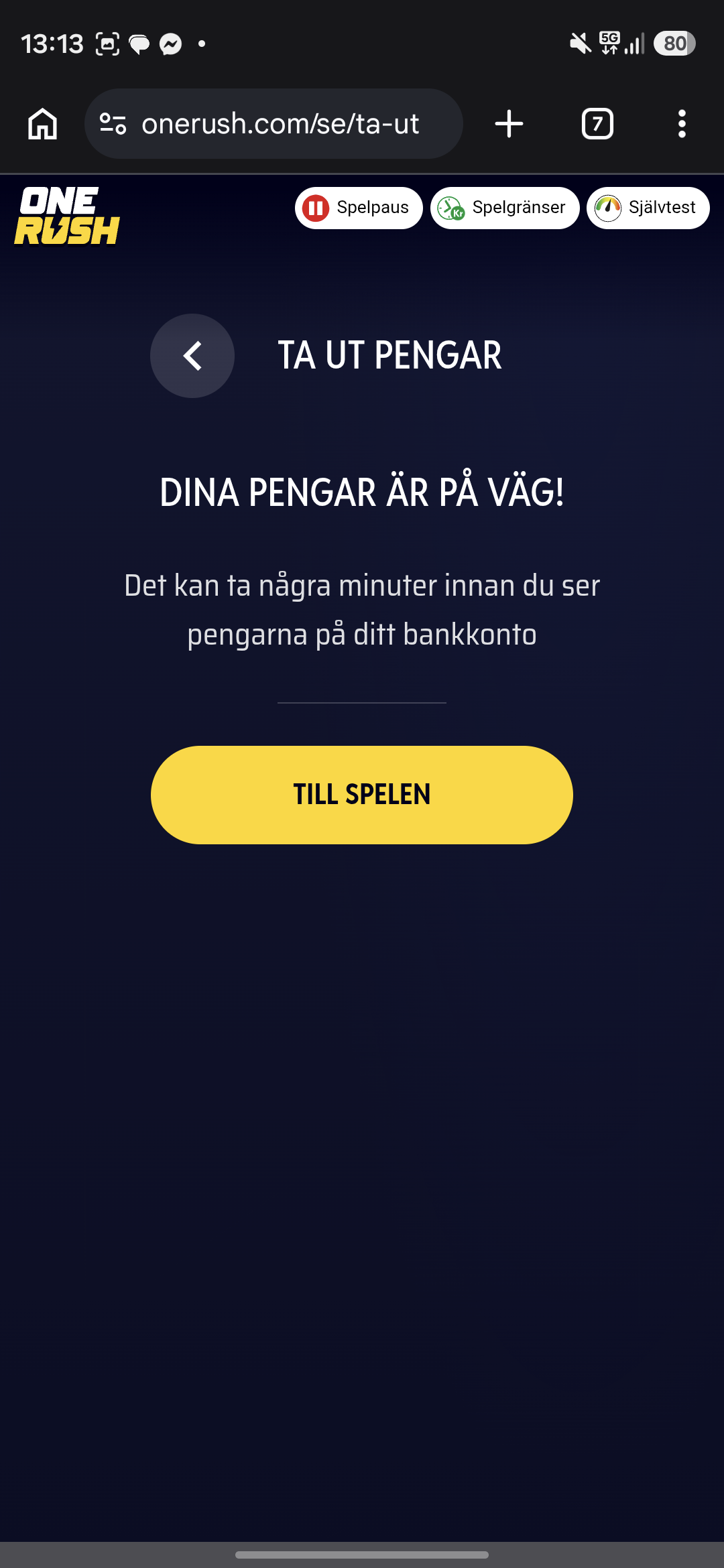 Uttag - Onerush 