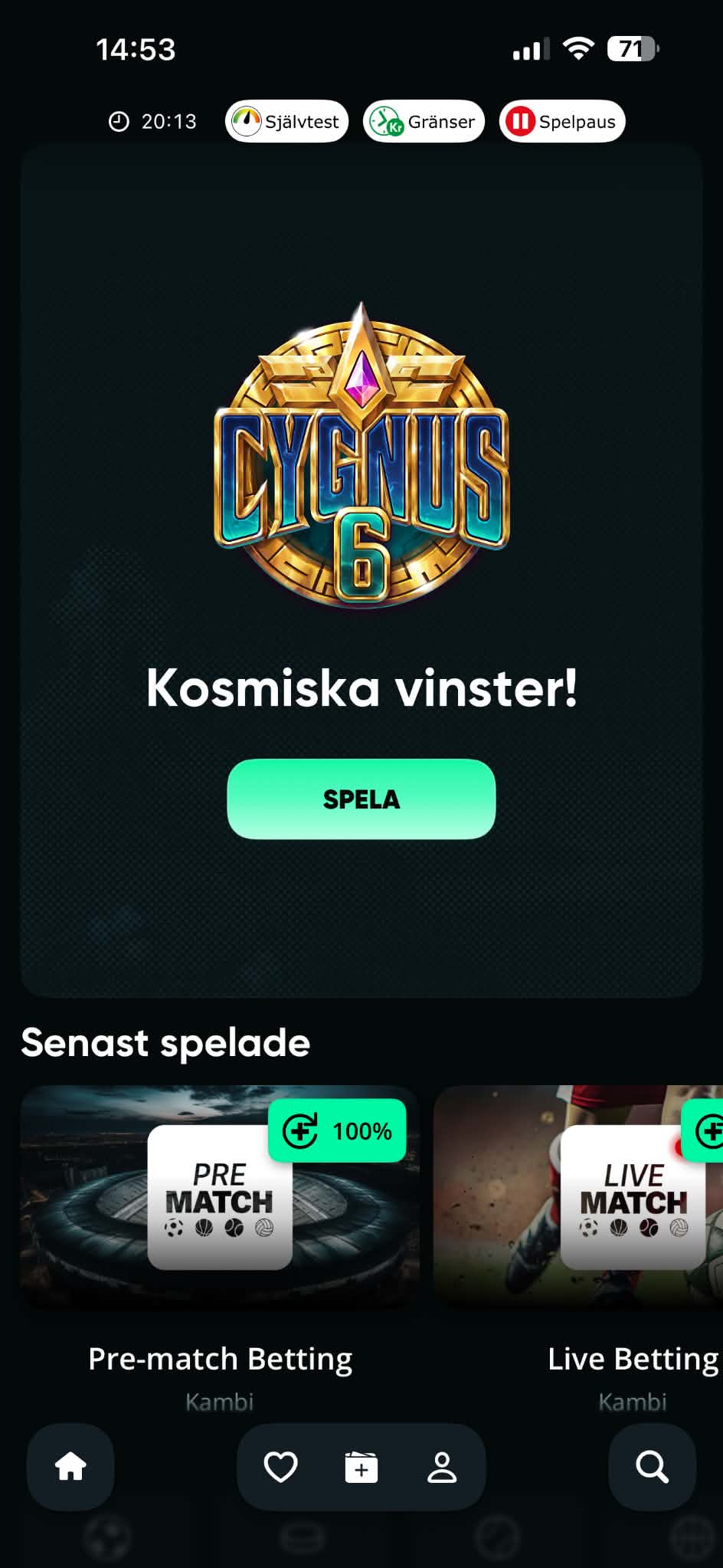 Insättning - SpeedyBet