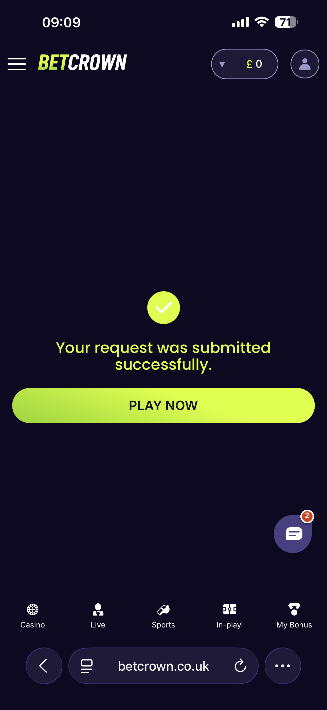 BetCrown Withdraw 4