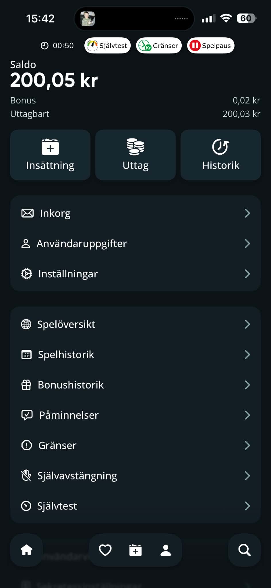 Uttag - SpeedyBet