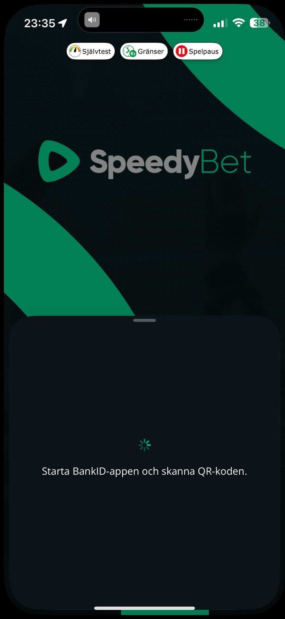 Registrering - SpeedyBet