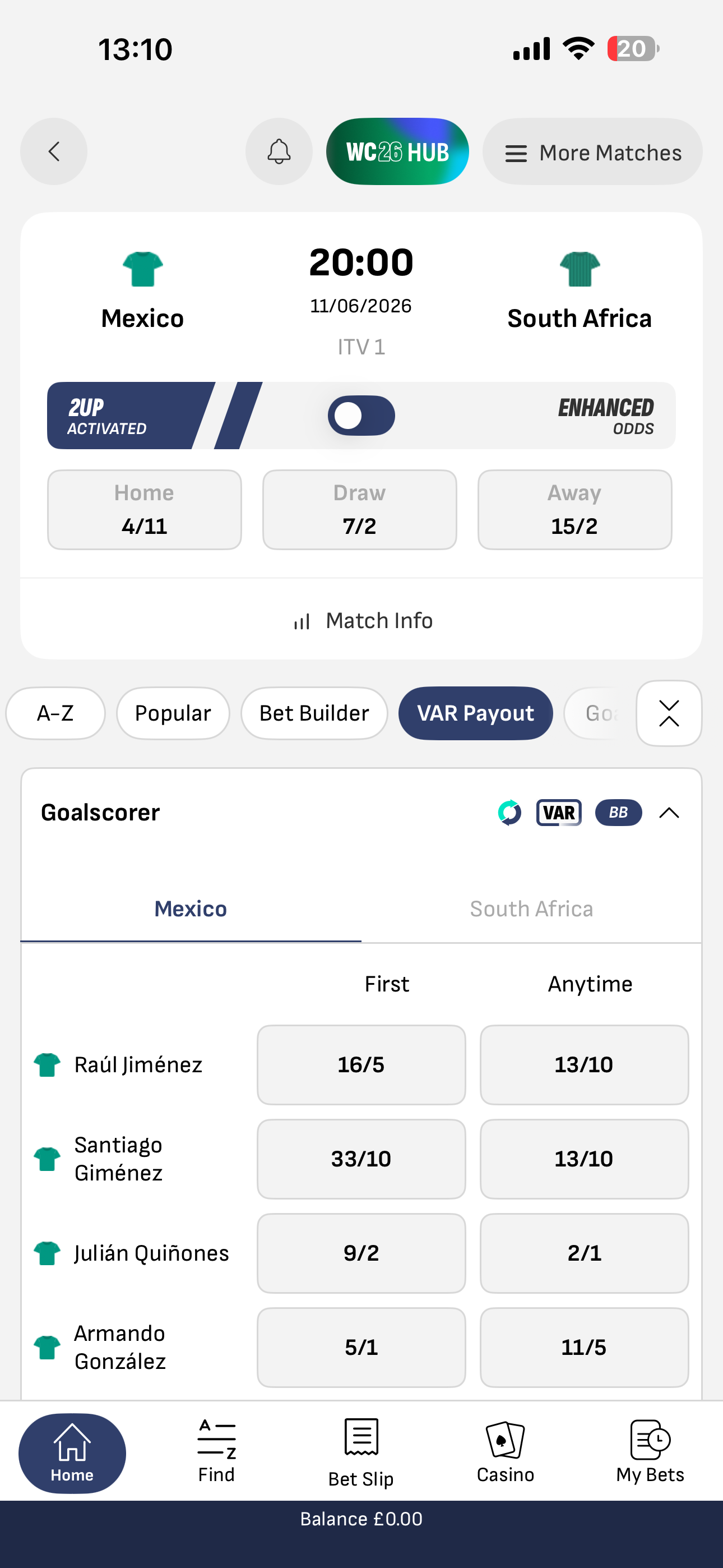 World Cup VAR Payout