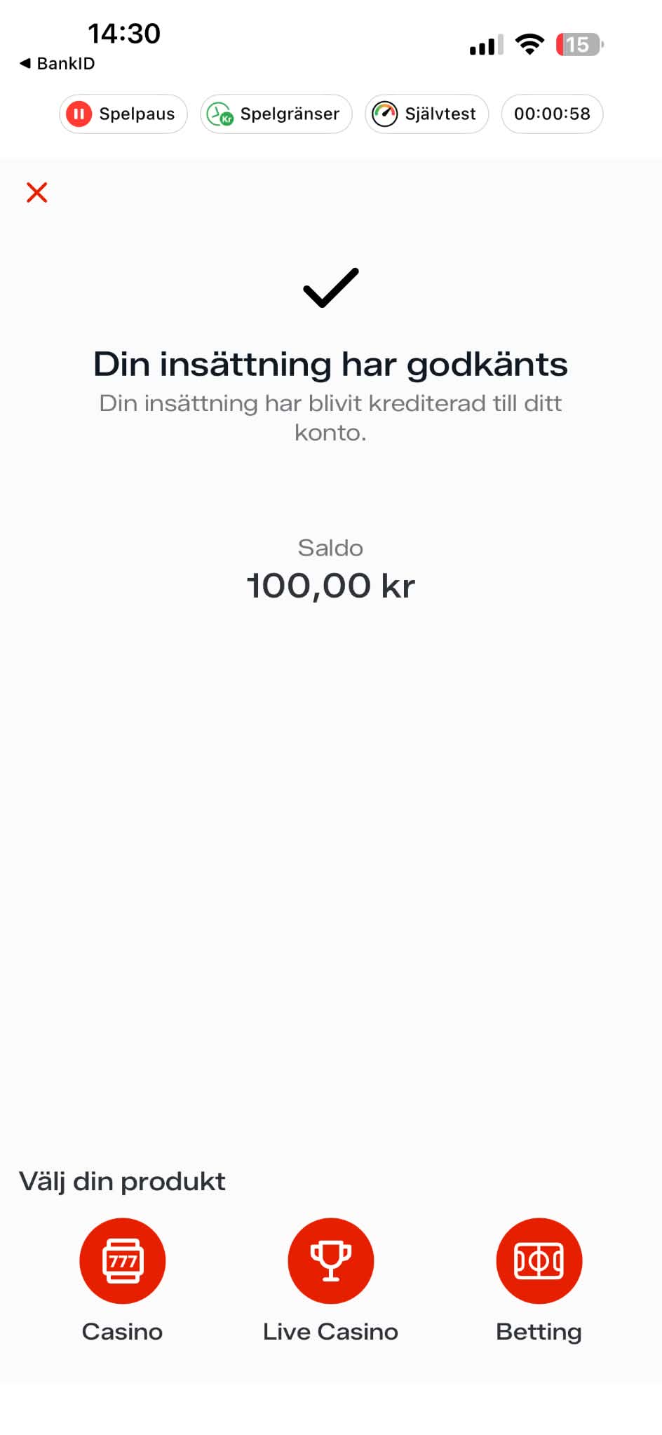 Insättning - Reviant