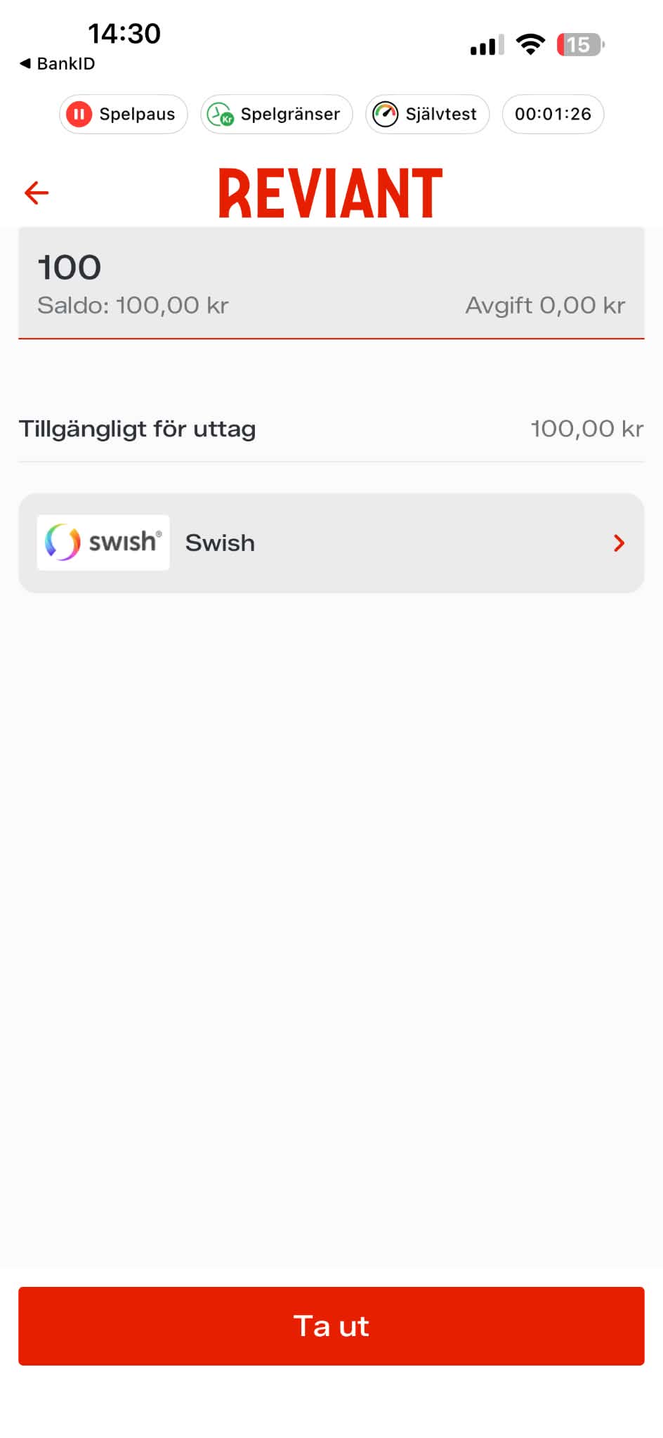 Uttag - Reviant