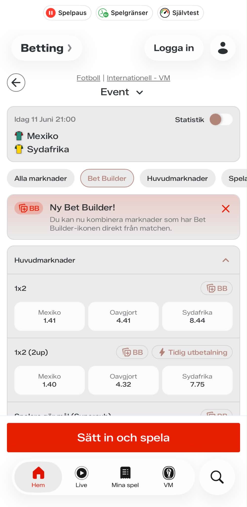Bet Builder - Reviant