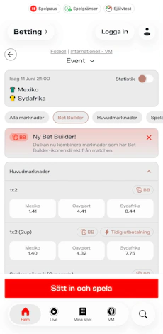 Bet Builder - Reviant