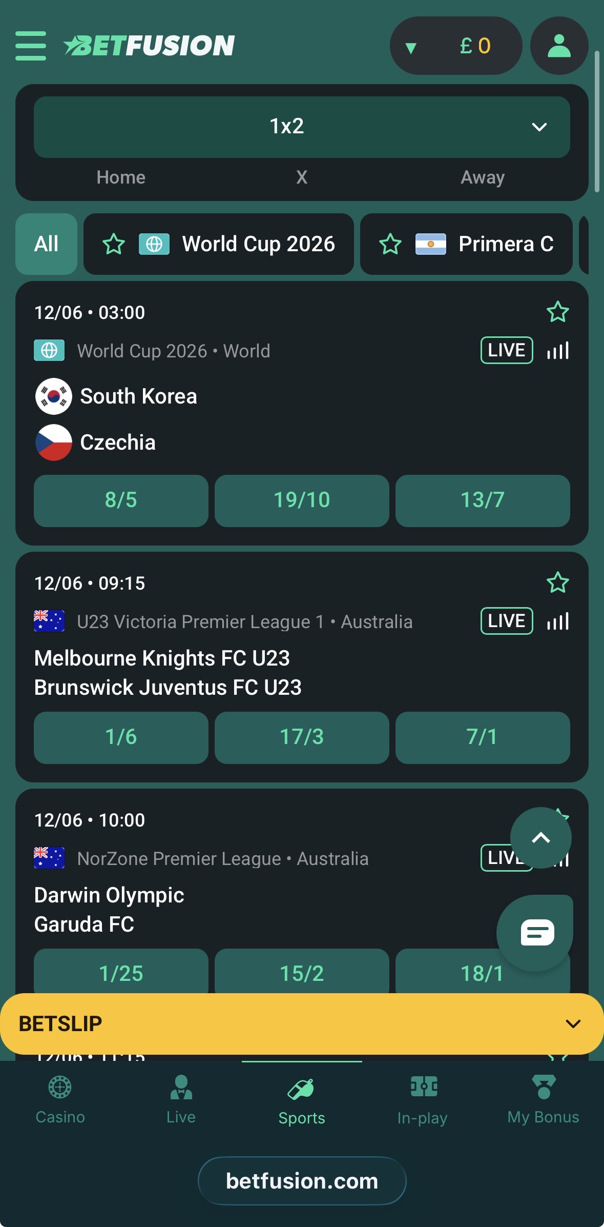 BetFusion Sportsbook 2