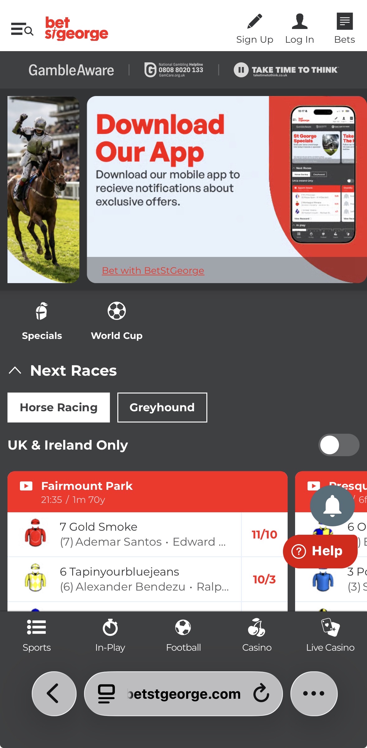 Bet St George Bonus 1