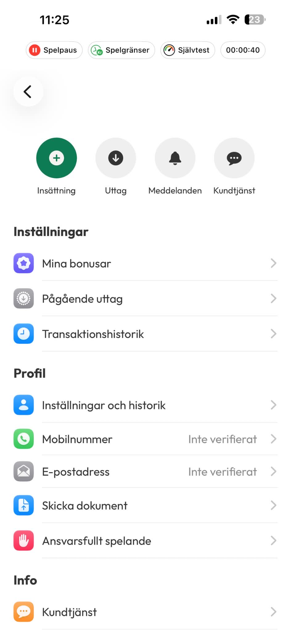 Uttag - Casinostugan