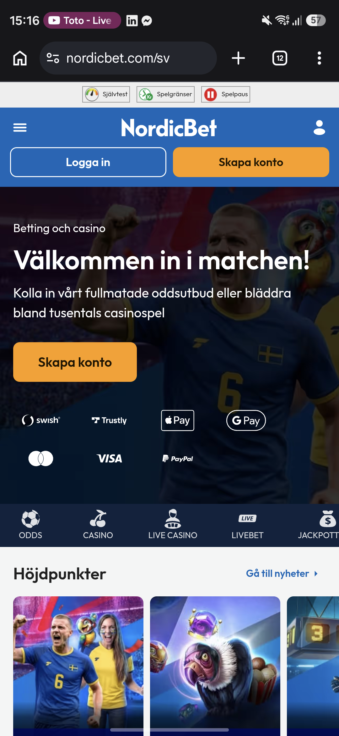 NordicBet hem