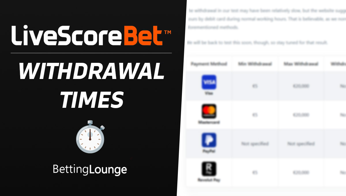 LiveScore Bet withdrawals Ireland