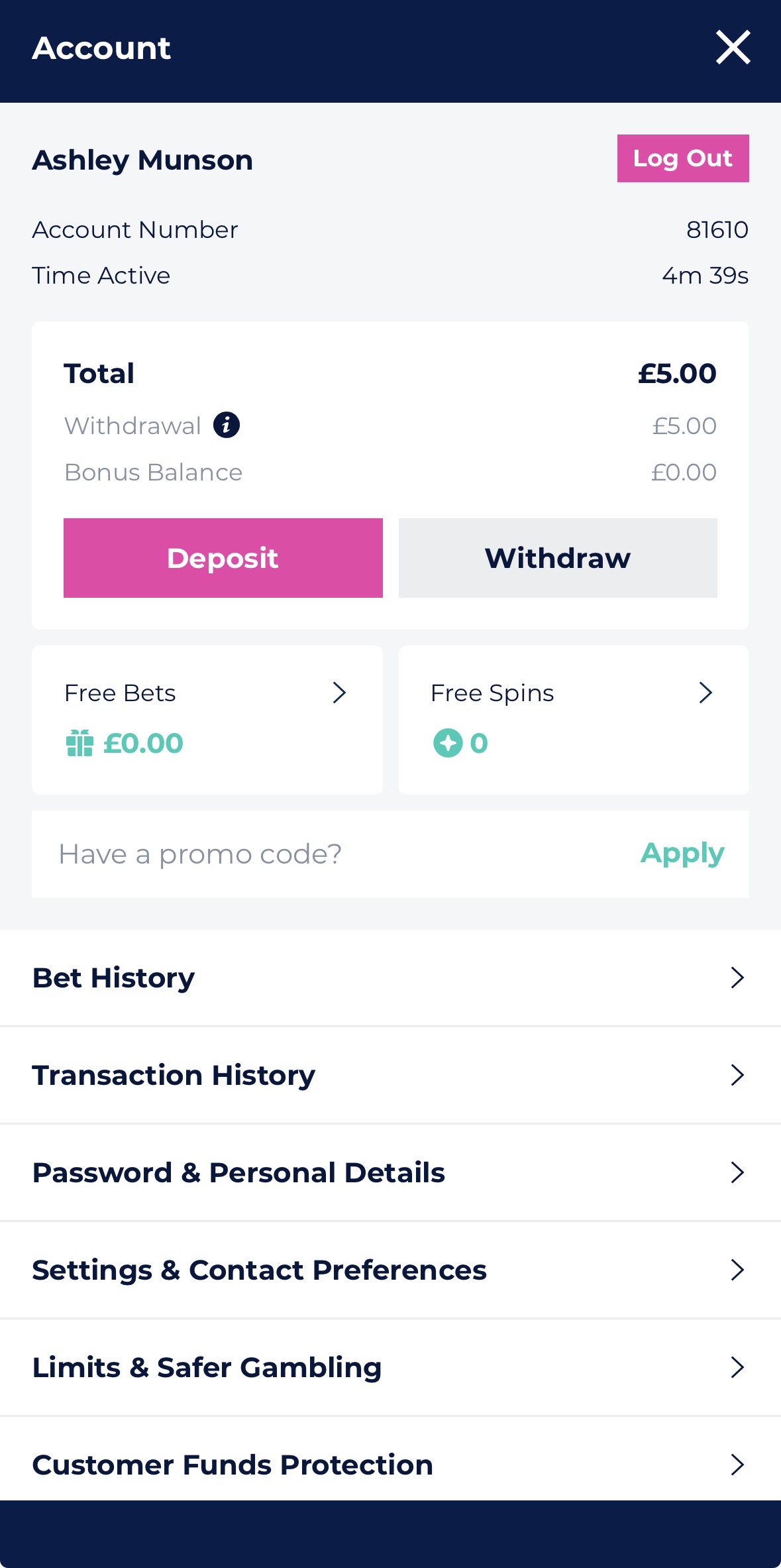 BresBet App Withdraw 1