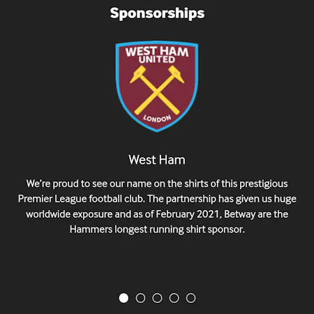 Betway and West Ham