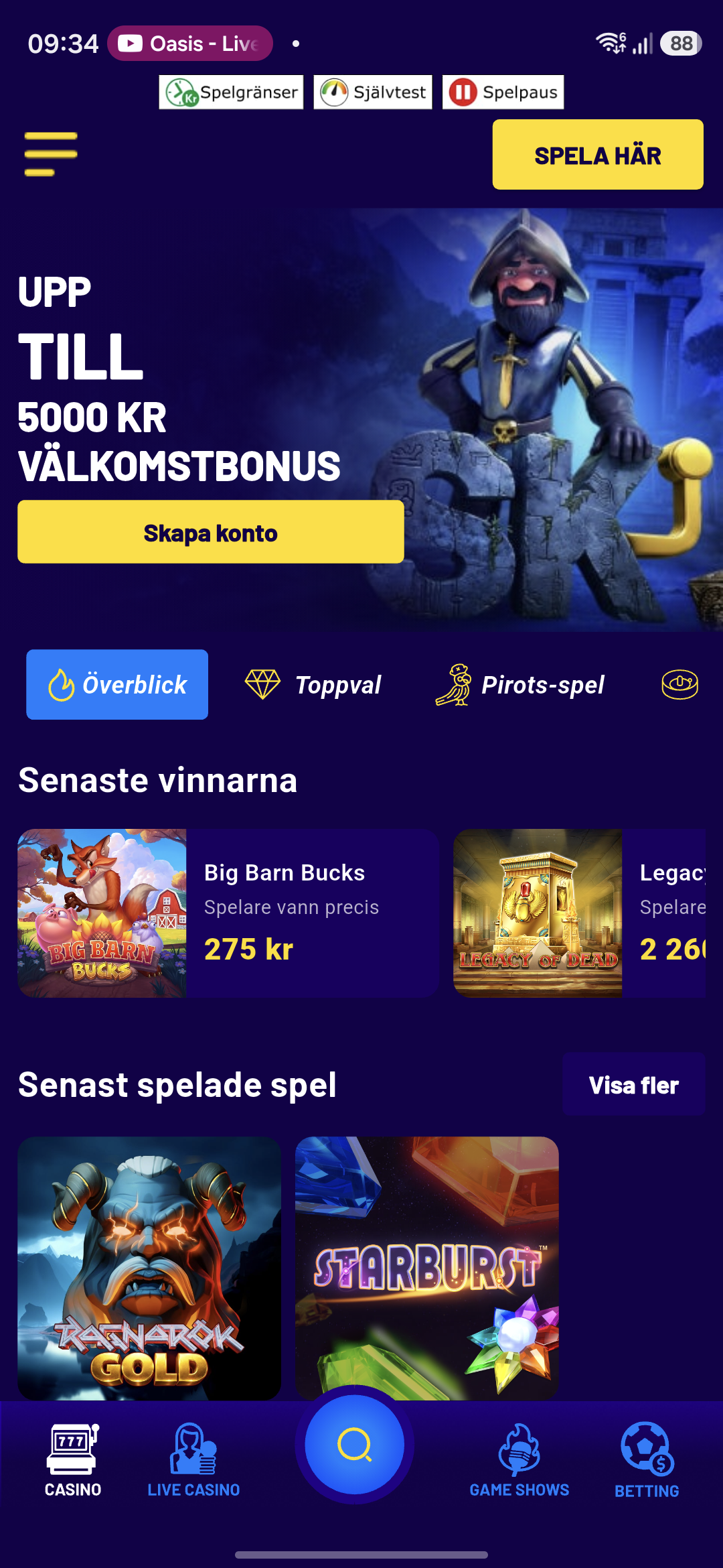 Spelklubben casino