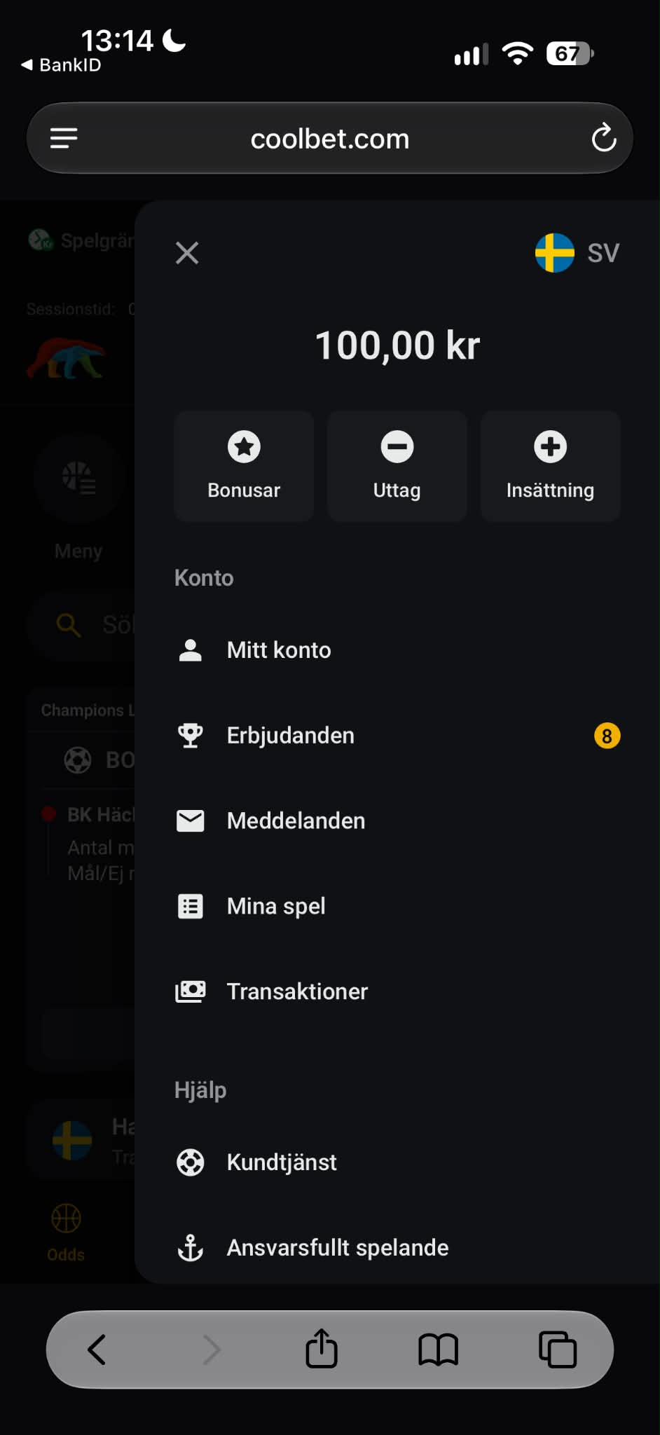 Uttag - Coolbet