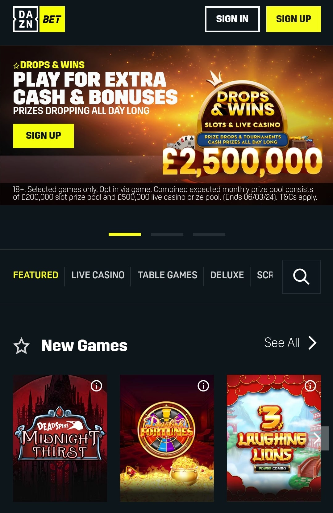 DAZN Bet Casino