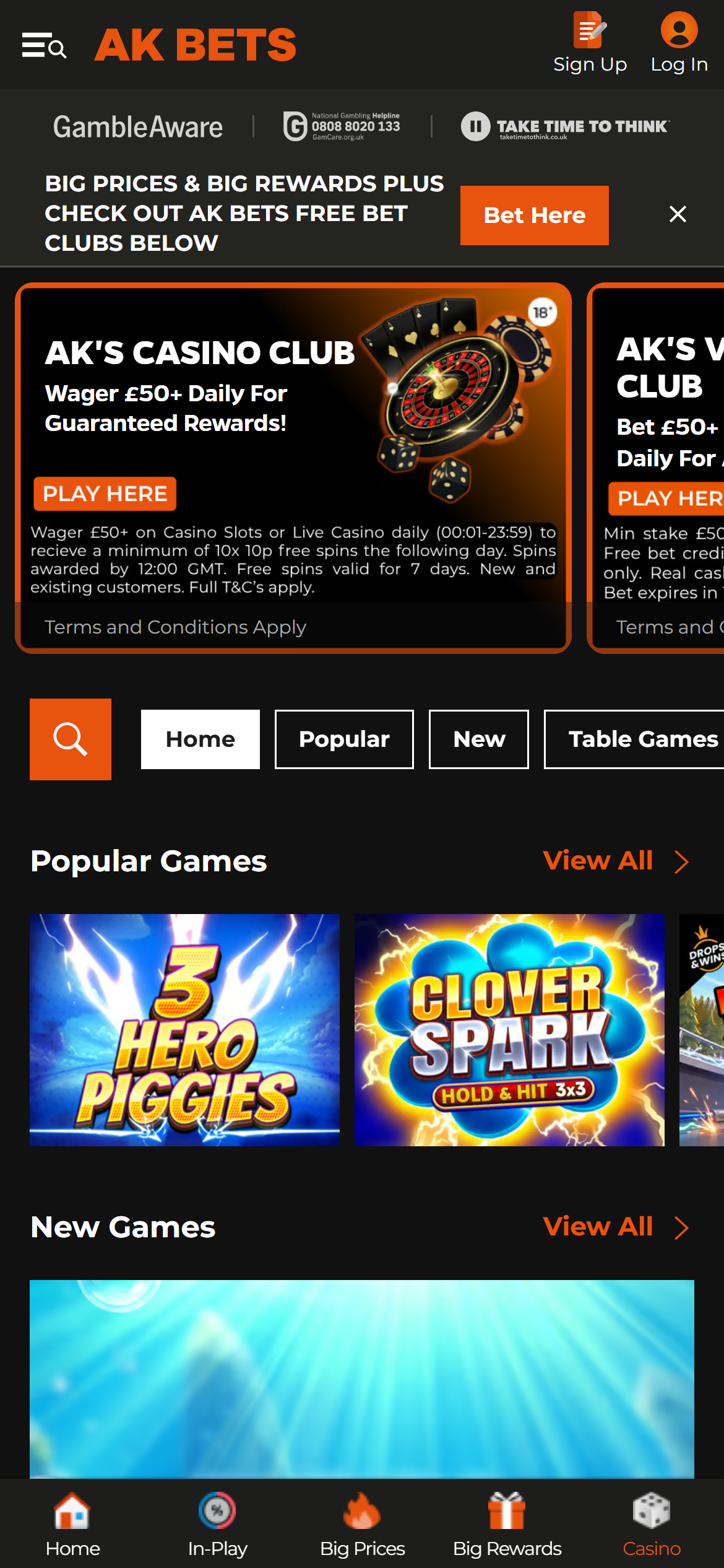 AK Bets casino 1 new