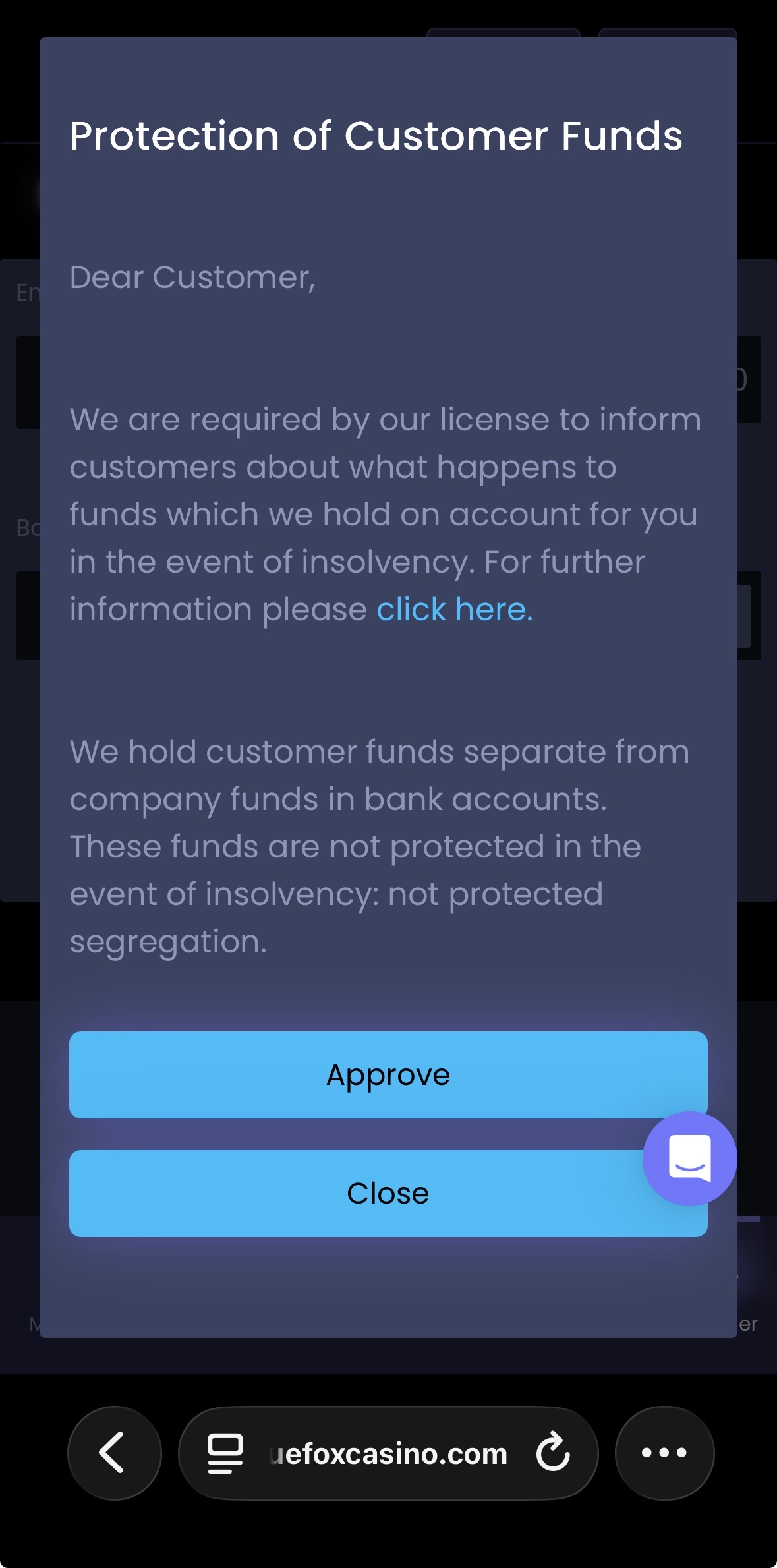 Bluefox Sports Deposit 4