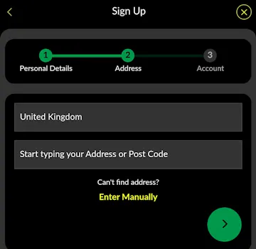 Parimatch registration 2