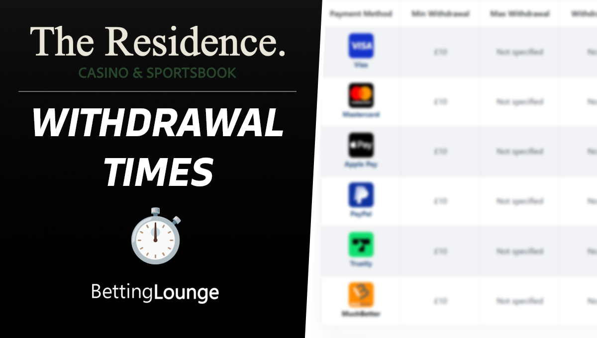 The Residence withdrawal times 