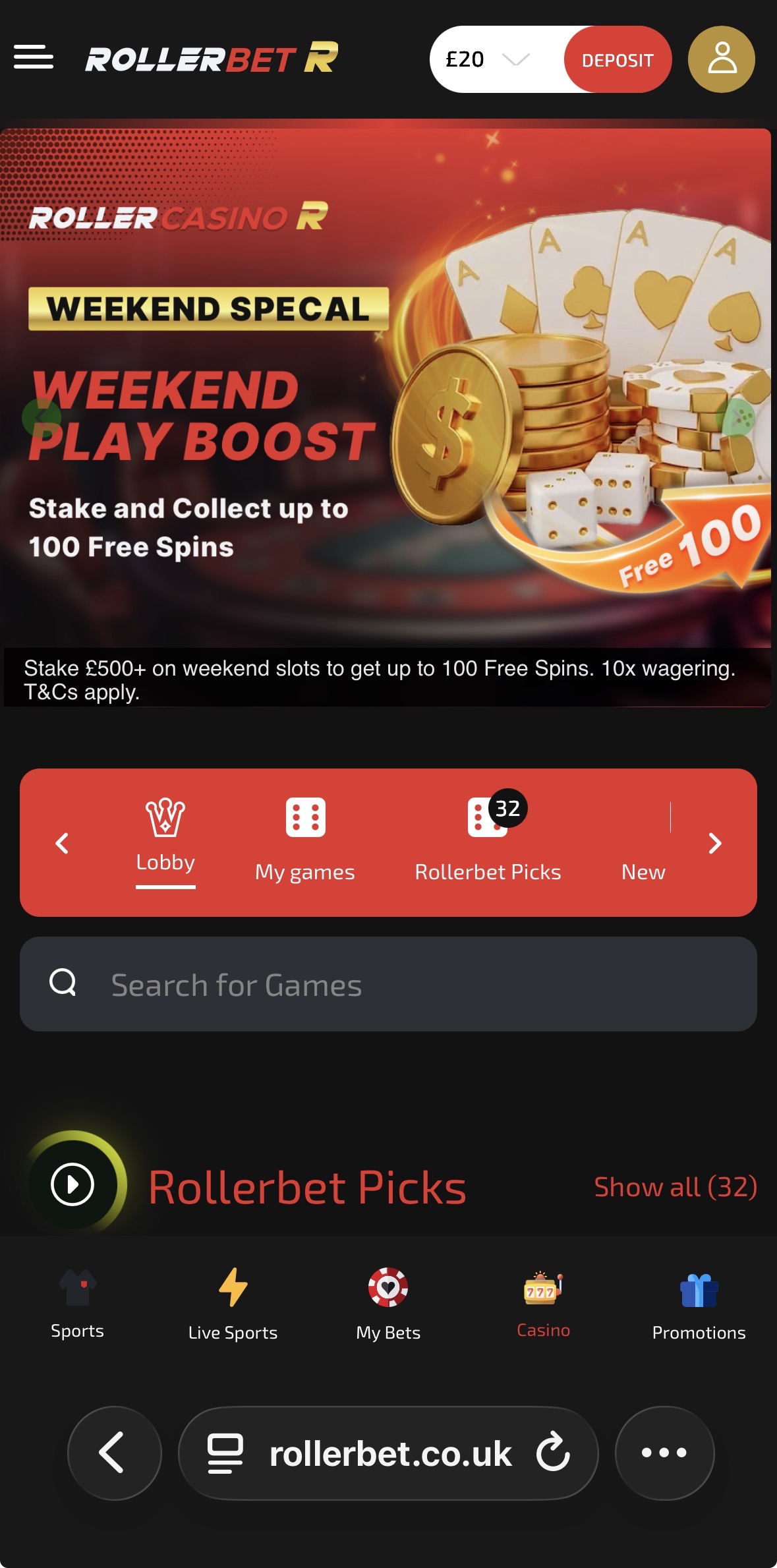 Rollerbet Casino 1