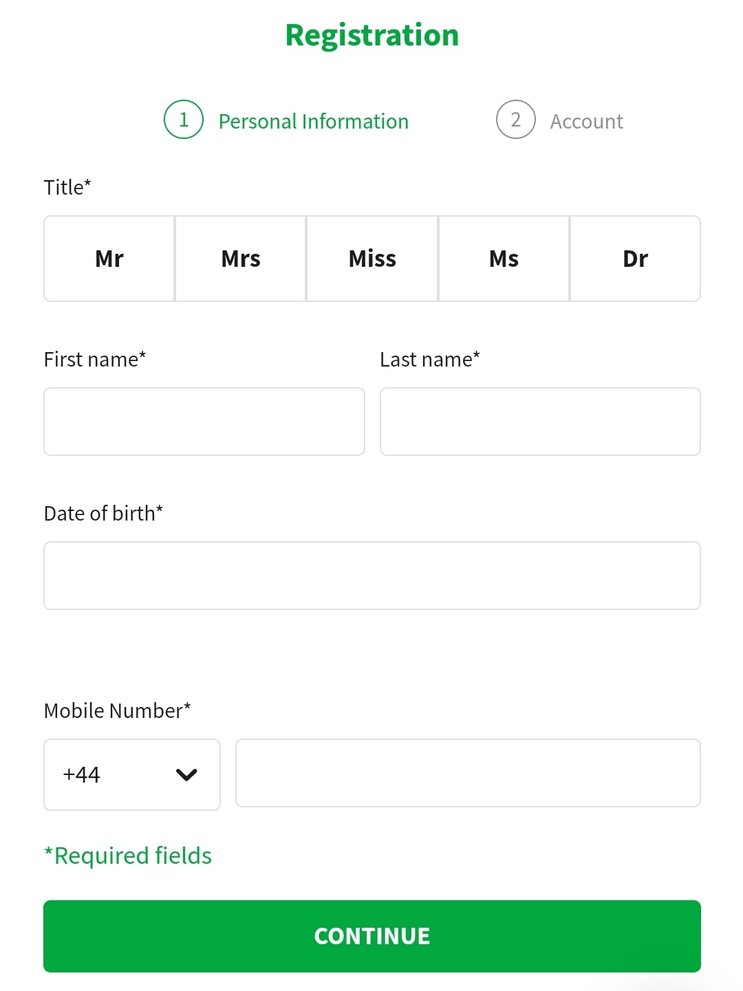 QuinnBet Registration 1