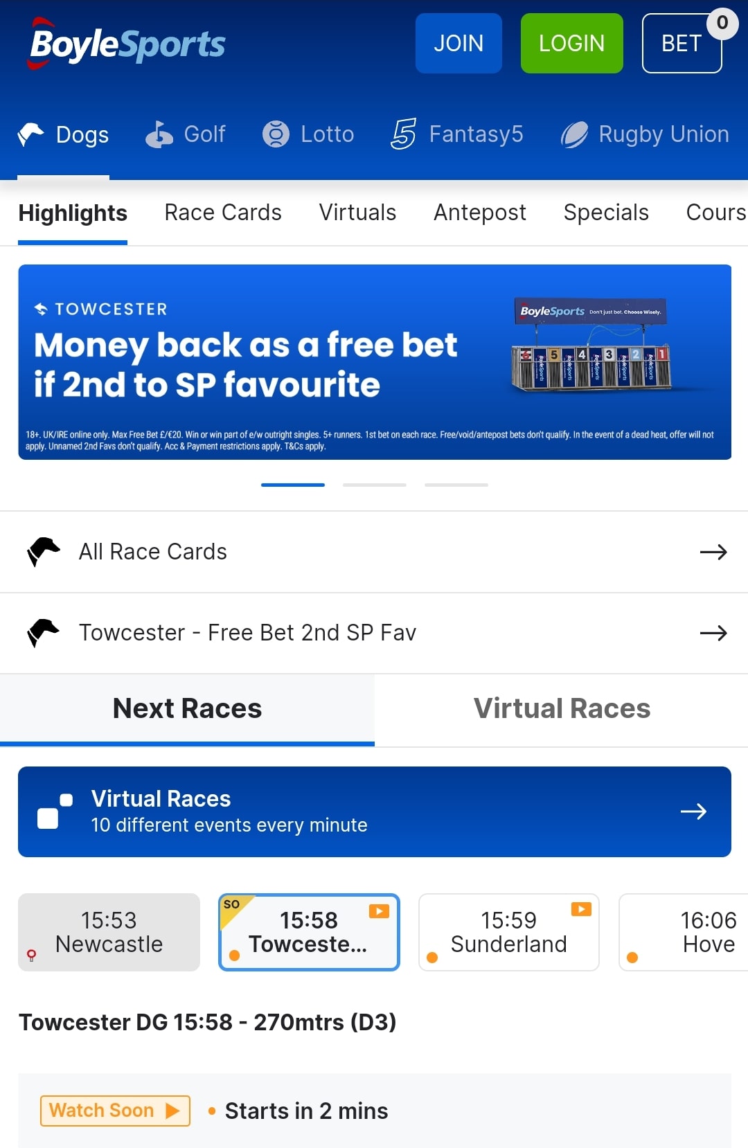 BoyleSports Greyhound