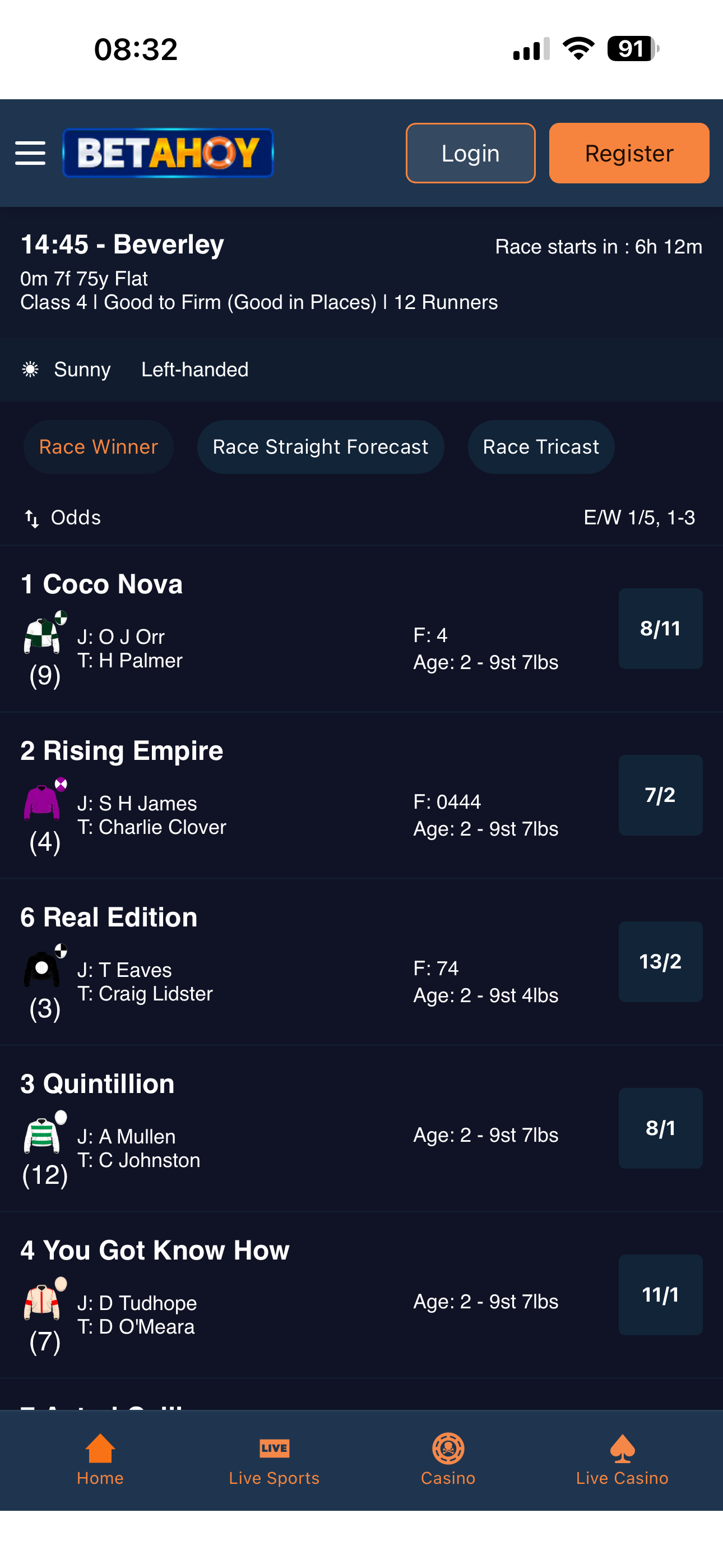 BetAhoy Racing