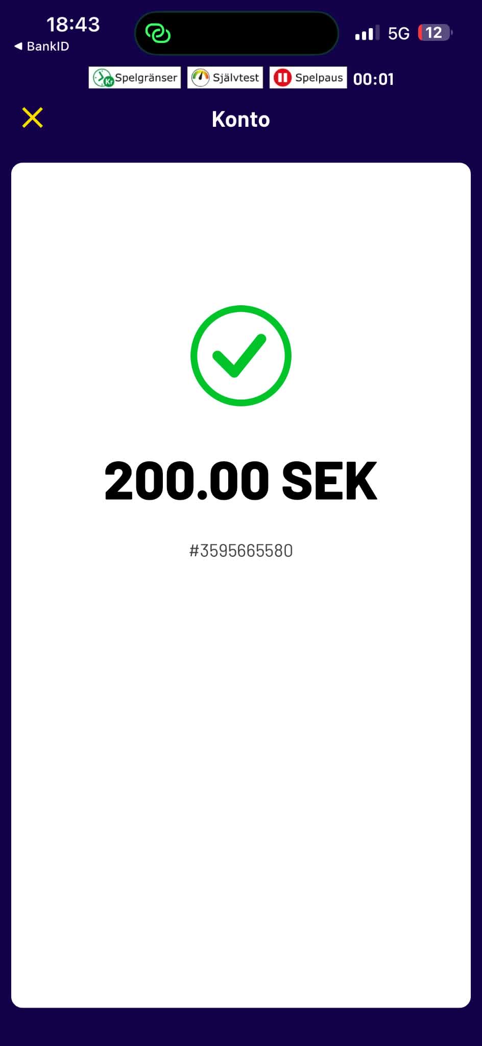 Spelklubben - Insättning