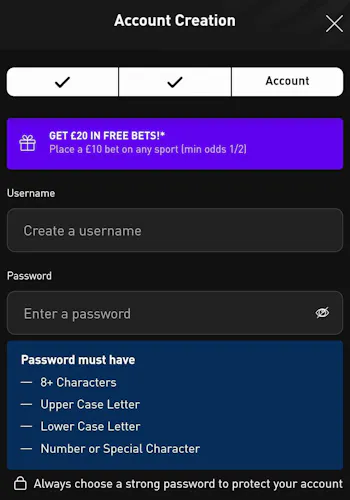 LiveScore Bet Registration 3