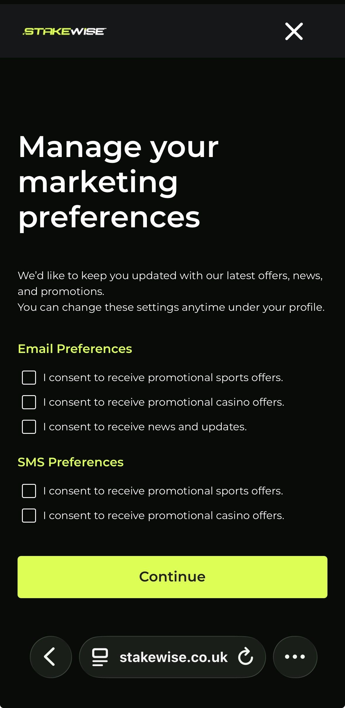 StakeWise Sign Up  4