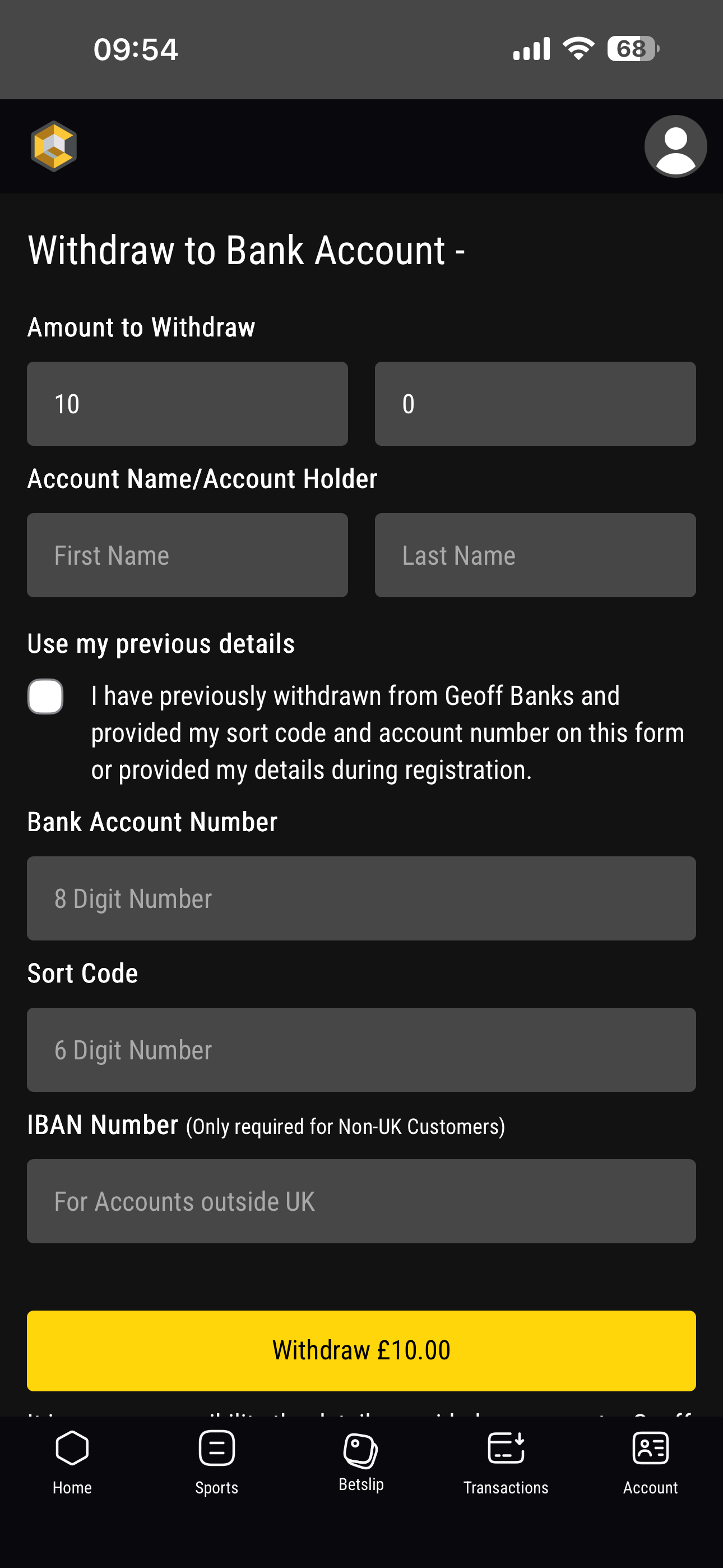 Geoff Banks Withdraw